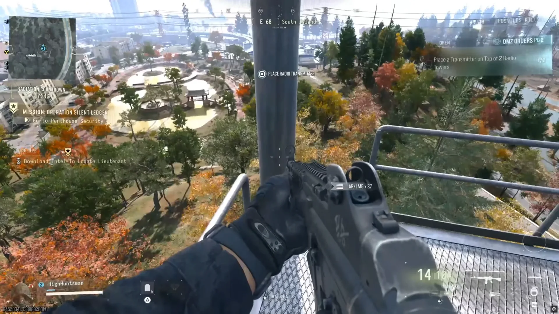 Place Radio Transmitter interaction on a pole at the top of a Radio Tower in MW4 DMZ